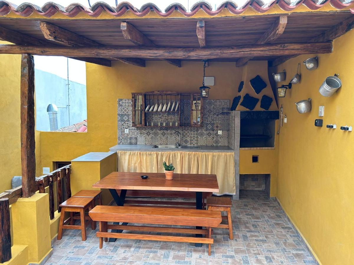 Tradicional Casa Canaria Con Piscina Y Vistas Al Teide Icod De Los Vinos Exterior foto