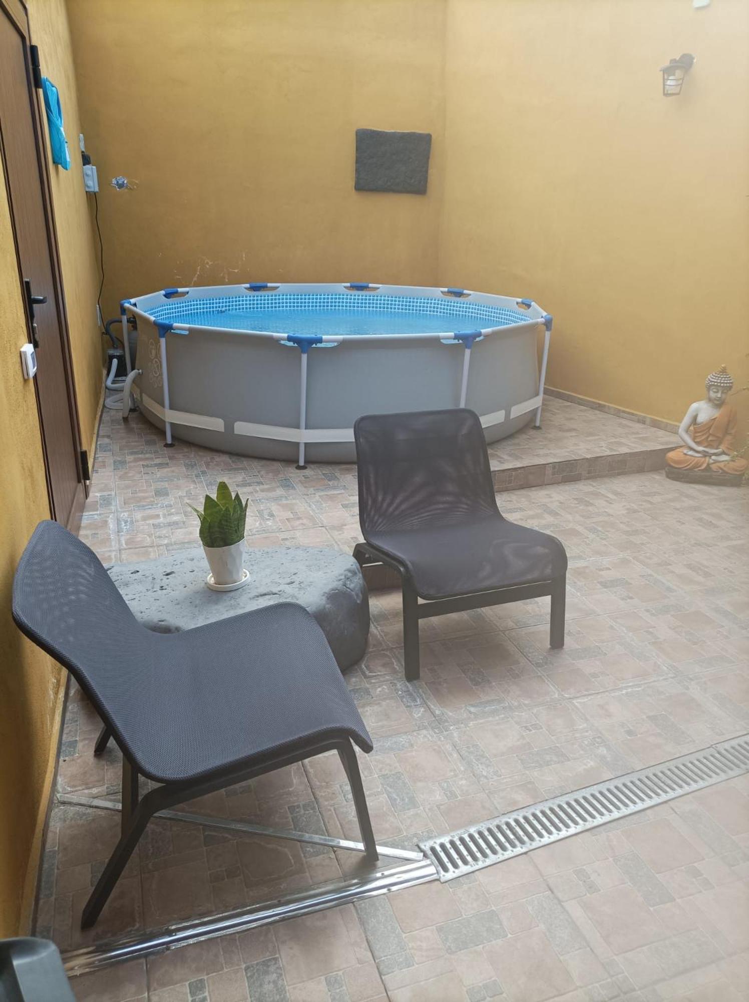 Tradicional Casa Canaria Con Piscina Y Vistas Al Teide Icod De Los Vinos Exterior foto